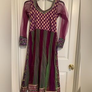 Beautiful silk designer Anarkali suit